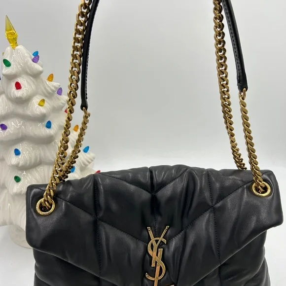 Saint Laurent Lou medium puffer shoulder bag made in Italy - Picture 14 of 16